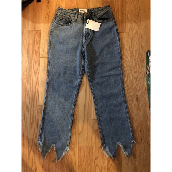 EVIDNT Denim - Evidnt Los Angeles Jeans Women's Size 26 Retro VTG Hype NWT 90s Y2K Fray Anthro